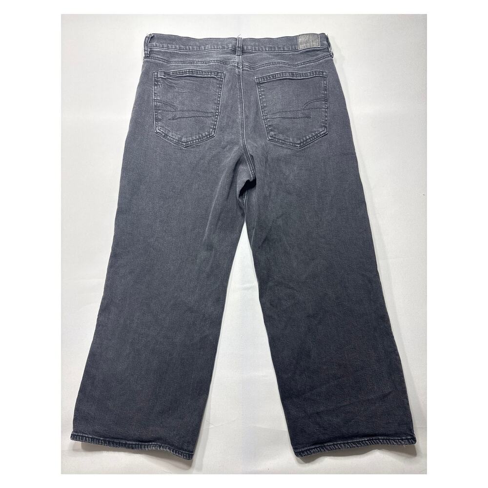 American Eagle Women's Stovepipe Gray Jeans - Size 12 X-Short (33x25) - Picture 2 of 6